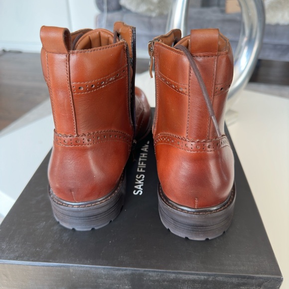 SAKS FIFTH AVENUE
Arrezzo Wingtip Leather Ankle Boots - Picture 5 of 6